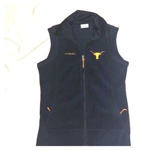 Columbia sweater zip up vest